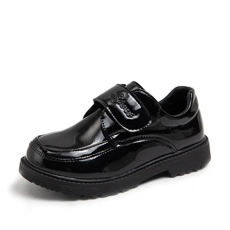 Boys Leather Shoes Spring Autumn Fashion Kids Soft Sole Shoes School Student Performance Flats