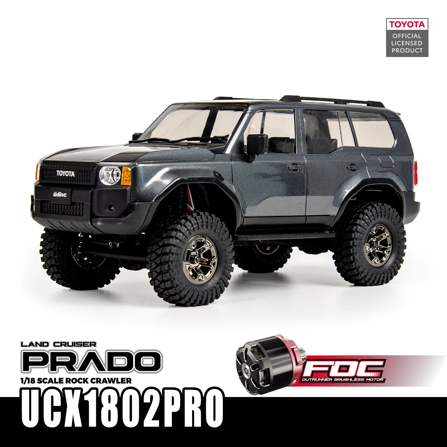 UDIRC 1/18 1/24 UCX1802PRO UCX2404PRO All Terrain Crawler Full Performance Climbing Car Mechianical Gear Shift Brushless Motor