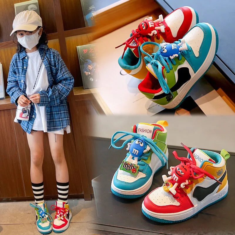 New Children Casual Shoes Four Seasons Kids Single Sneaker Mandarin Ducks