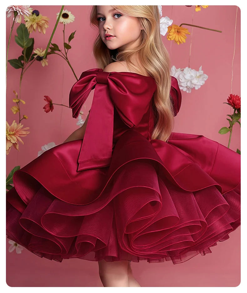 Girls' Christmas Dress, Birthday Party Dress, Important Holiday Ball Gown, Flower Girl Dress