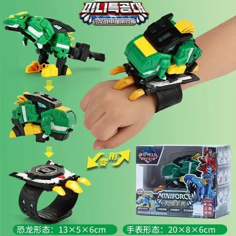 Miniforce X Watch Toy Super Dinosaur Power Mecha Deformation Robot