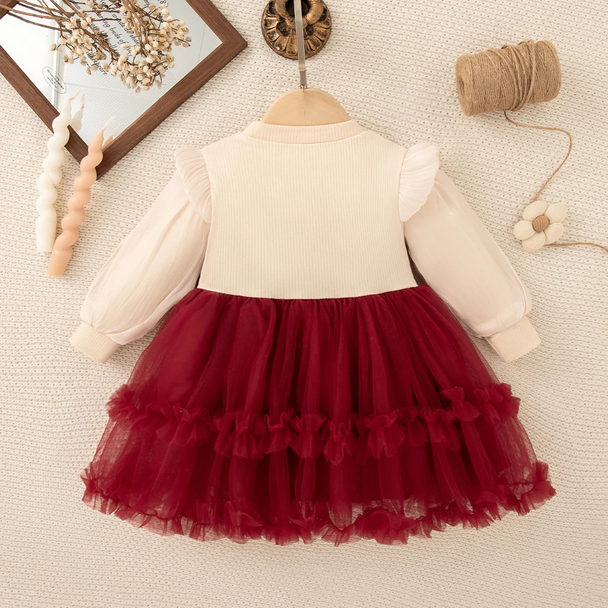 Daija Baby Girl Princess Dress Chiffon with Sweet Bow