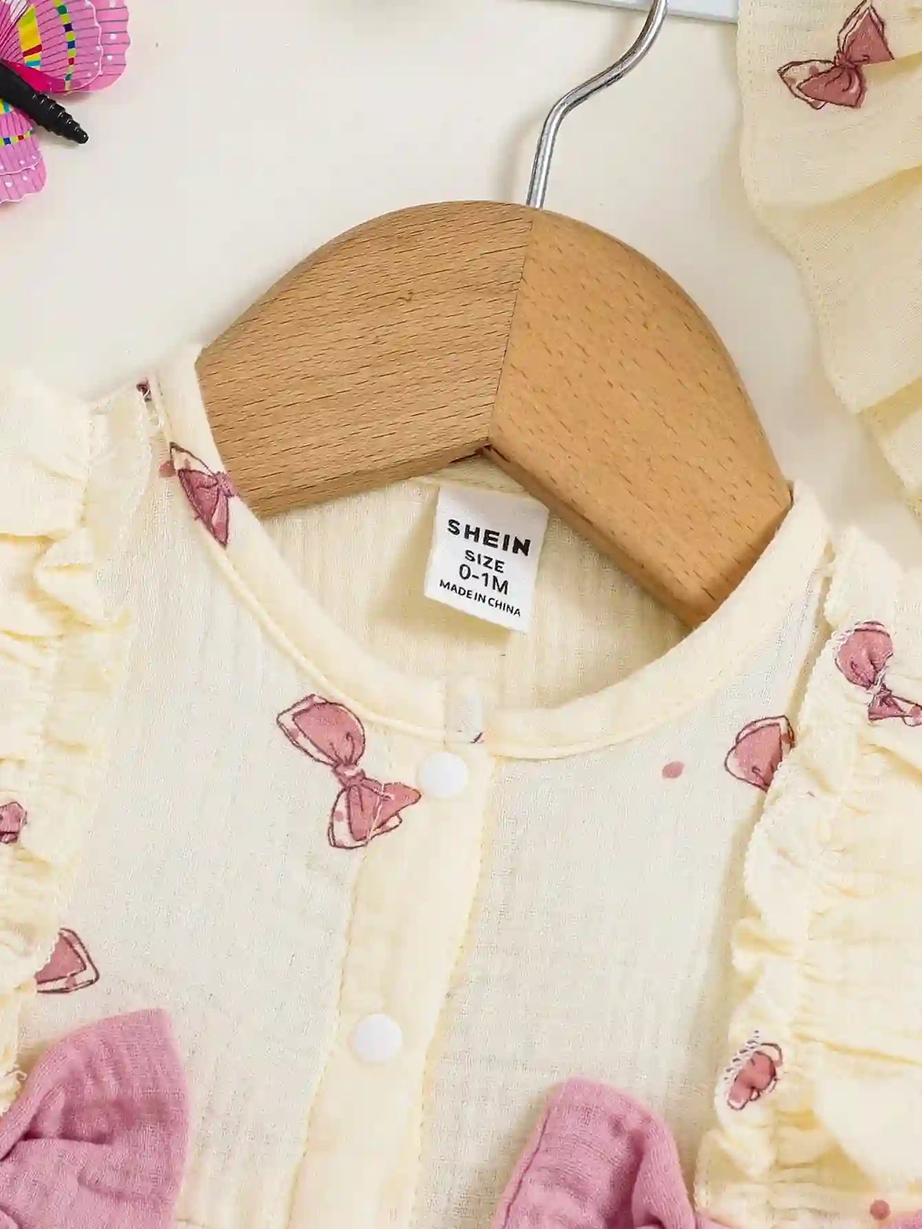 Elara Cotton Newborn Baby Girl Dresses 0-9 Months - Infant  bow +Hat  Set