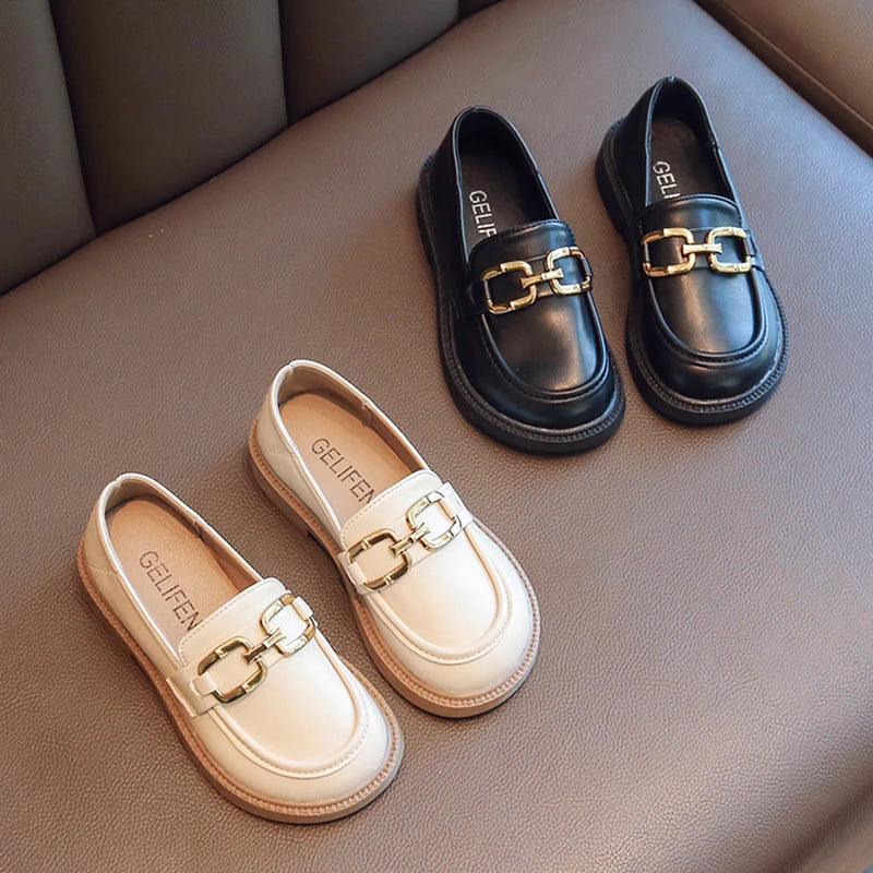 Girls' Princess Shoes 2025 Spring and Autumn Soft Soles Non-slip Foreign Style British Performance Loafers