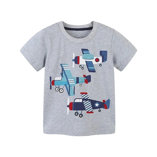 Jose Cotton Cartoon knit Aeroplane Tees