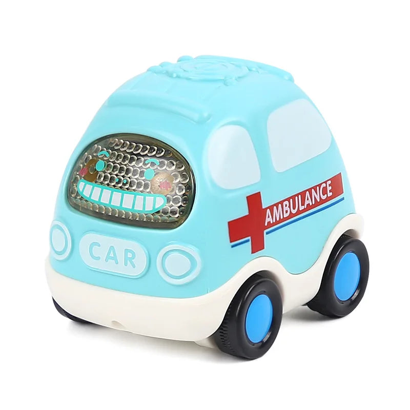 Baby Car Toys for 6 12 Months Friction Car Infant Soft Rubber Inertial Push and Go
