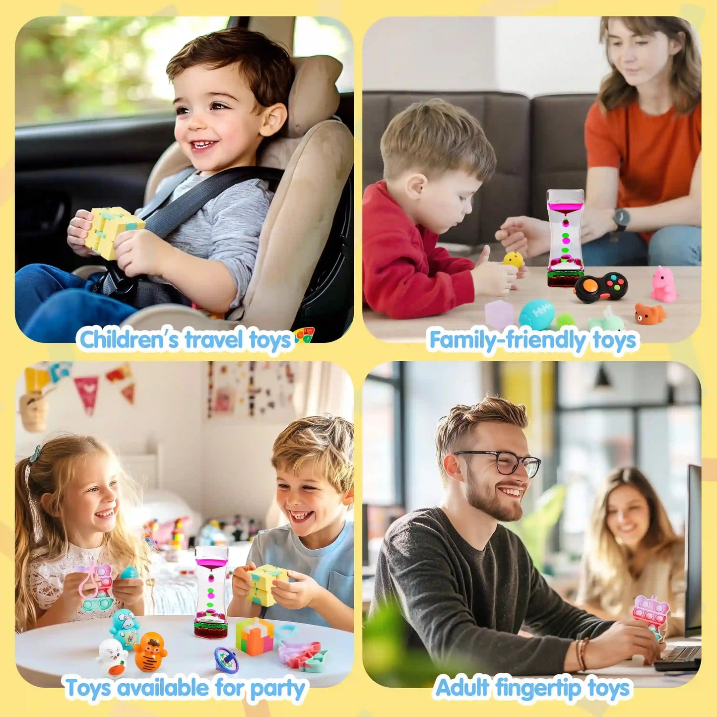 Joyfy 60 Pack Fidget Toys for Stress Relief
