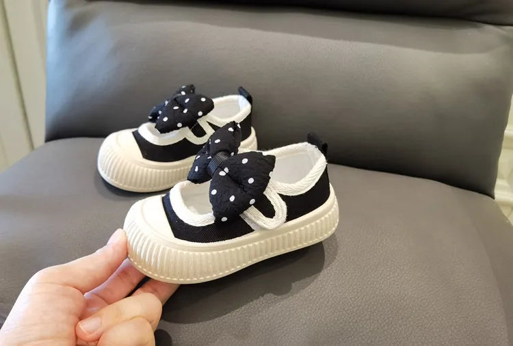 2026 Kids Shoes Baby Girl Walking Shoes with Breathable and Non Slip Mesh Bow Princess Shoes with Non Slip Soft Soles