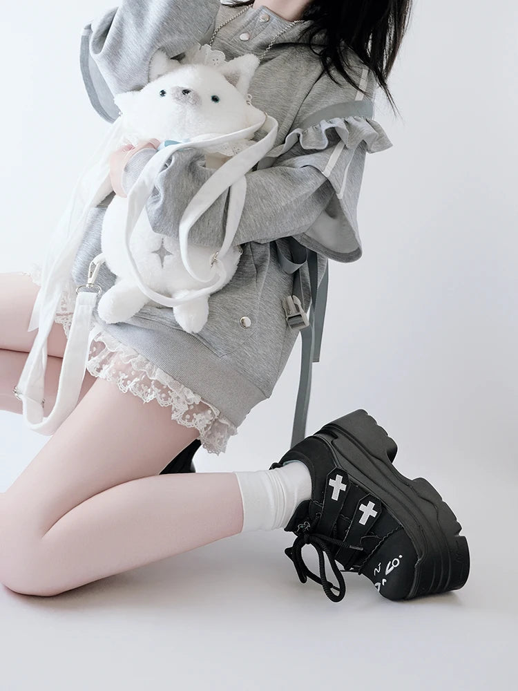 Japanese Girl Original Subculture Lolita Girl Thick Soled Shoes Sweet Big Toe Shoes Cute Loli Tea Party Single Shoes
