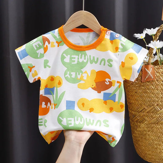 Gael Short Sleeve Cartoon Print Tees