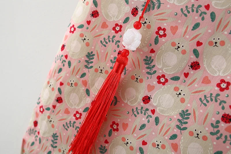 Baby Girl Qipao Dress for Summer Cotton Wear