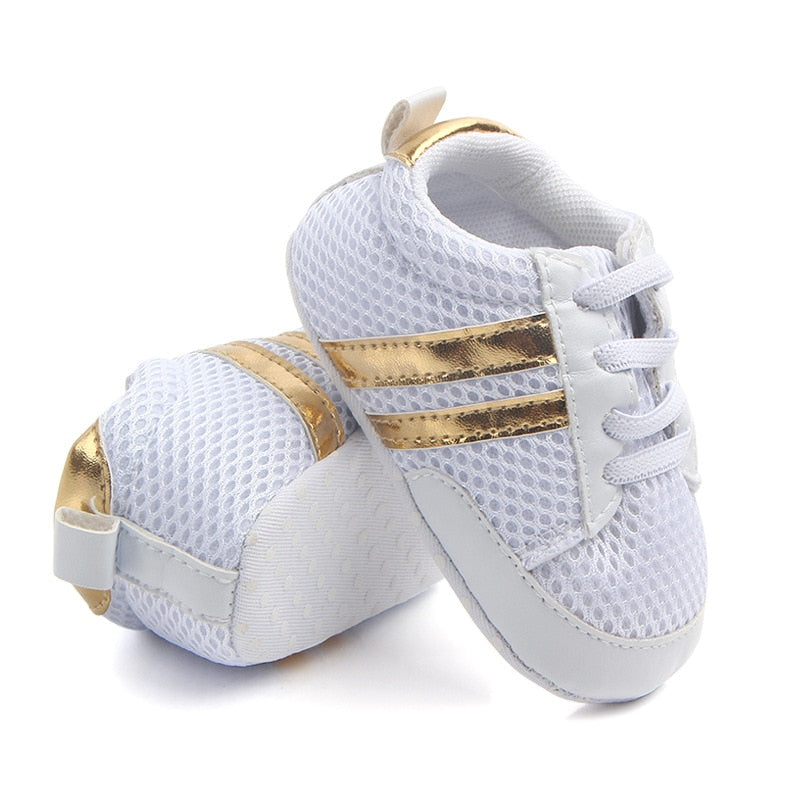 Baby Shoes Newborn Boys Sneaker Girls Two Striped First - GuGuTon