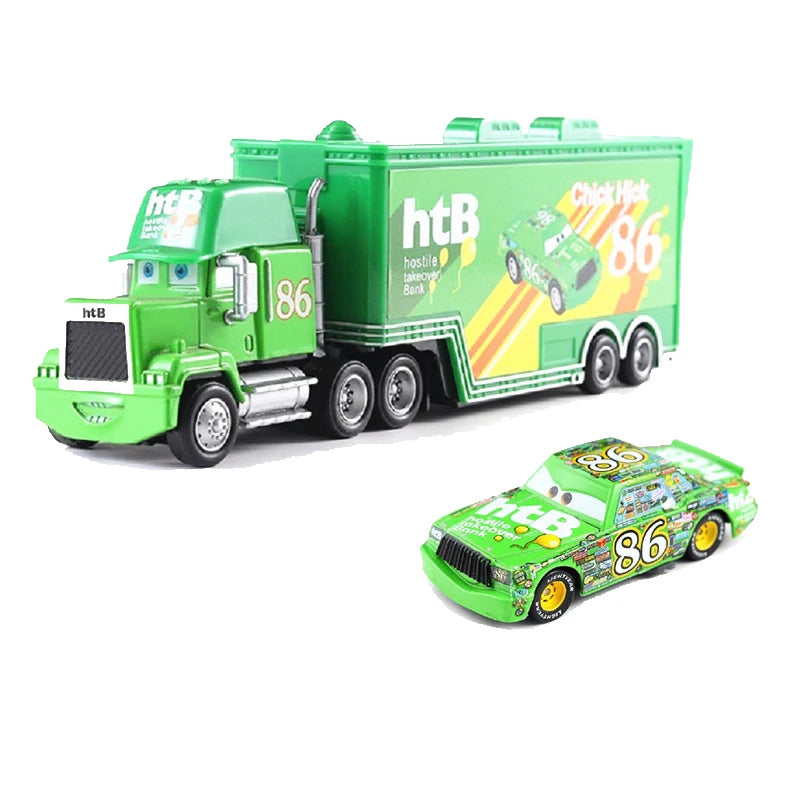 Cars 2 Mack Truck Pixar racing car Lightning McQueen Jackson Storm mini Car