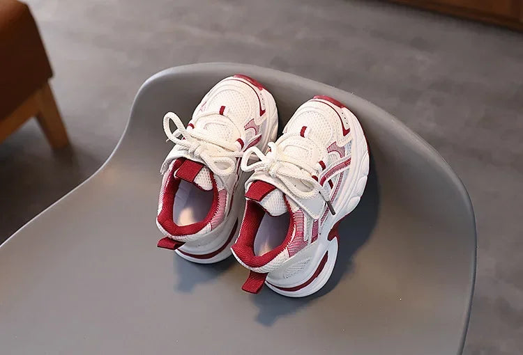New Kids Sneakers for Girls School Causal Sports Shoes for Boy Spring Autumn Versatile Children Tennis Shoes Mesh Breathable