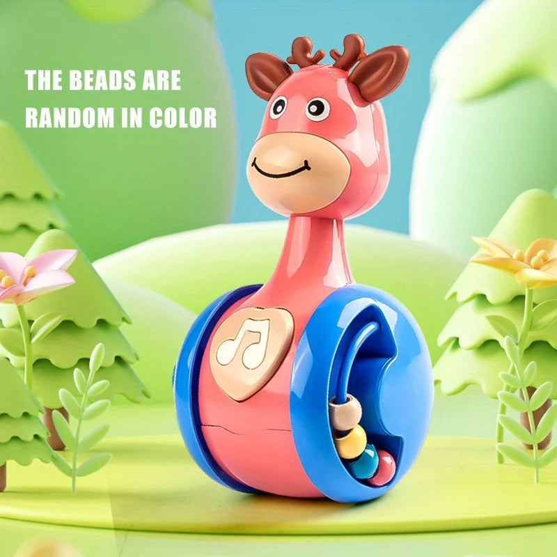 Roly Poly Baby Toys 6 to 12 Months, Tumbler Wobbler Toys for Infant Boy Girl - Perfect for Learning