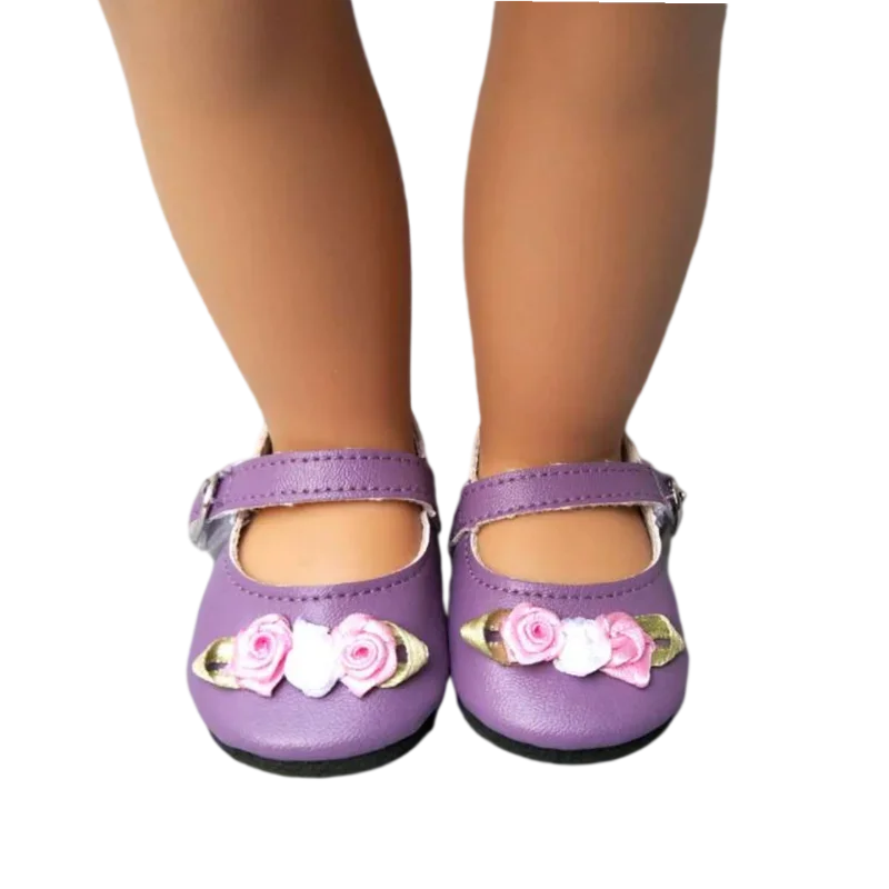 Baby Doll Shoes for 43cm Doll Shoes for 18 Inch Girl Doll Princess Shoes Toy  Accessories