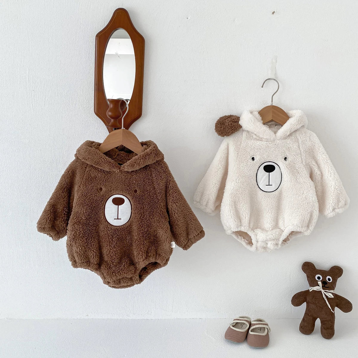Teddy Bear Cozy Hooded Outfit