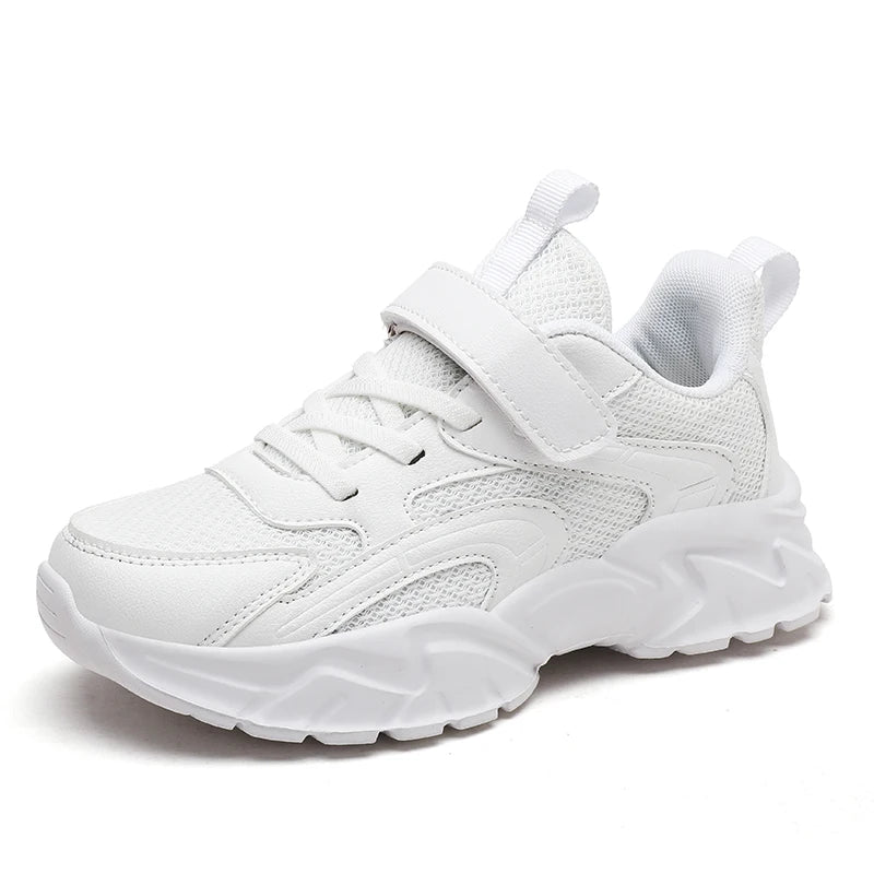 Kids Shoes Boy Sneakers Platform Black White Comfortable Children Casual Sneakers 6 To 12 Years School Sports Tenis Boy Shoes