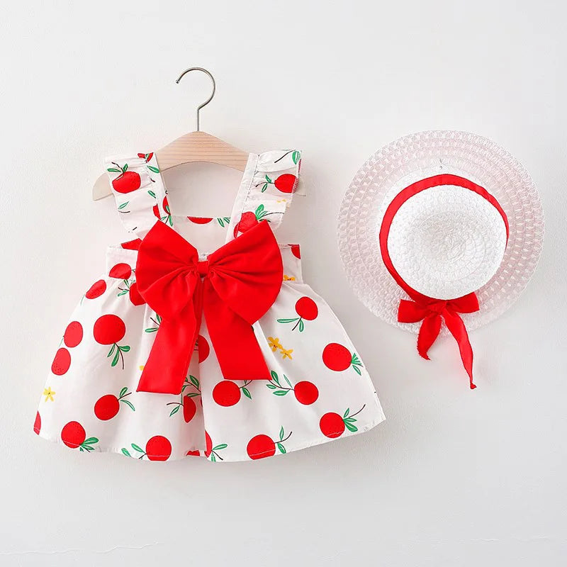 Baby Girl Dress Summer Princess Sundress Cotton Newborn Toddler Outfit