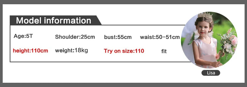 Baby Children Girl Dress NEW Kids Ceremonies Party Summer Princess Wedding Party Dress