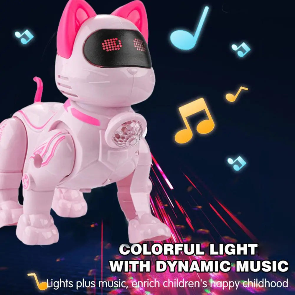 Smart Robot Cat Toy Programmable Intelligent Voice Control Stunt Cat