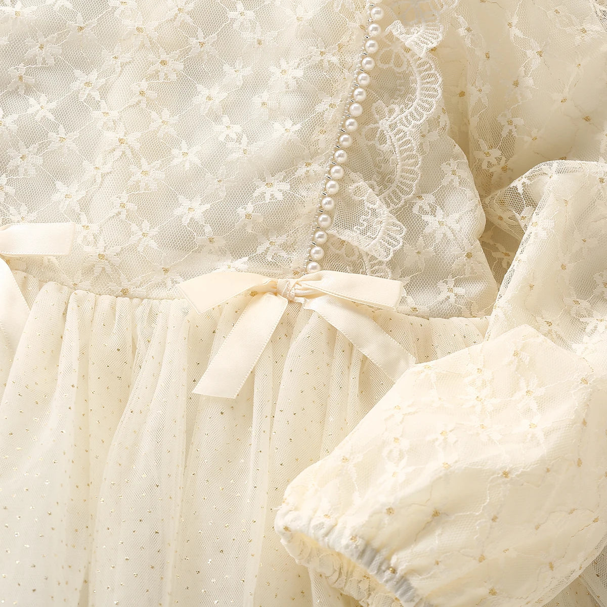 Autumn Girls lace Floral Dresses for Kids Clothes Baby Princess Dress