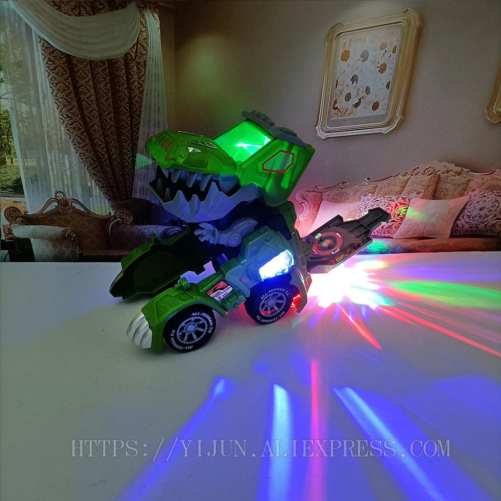 Transforming Dinosaur Car Toy for Kids 4-6 Years