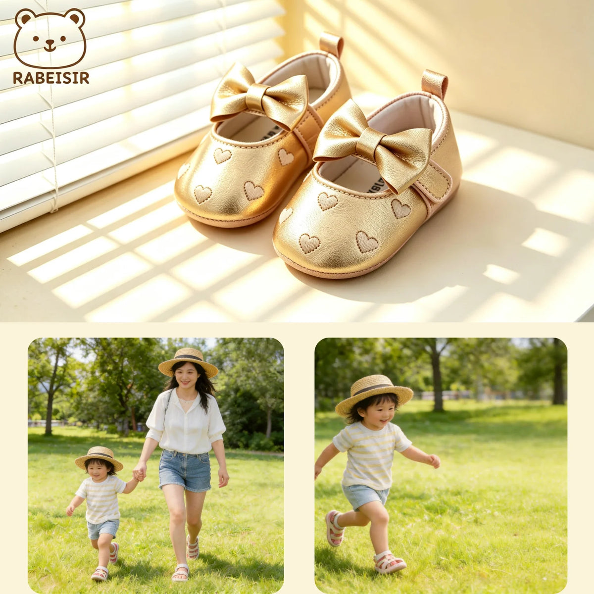 Baby Girl Toddler Shoes Baby embroidery Love Style Baby's First Pair of Step Shoes Breathable Non-Slip Fashion