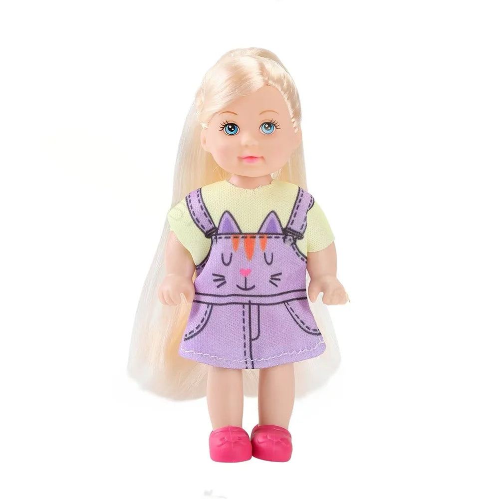 Multi style set with optional mini baby palm dolls, girl player toys, gifts