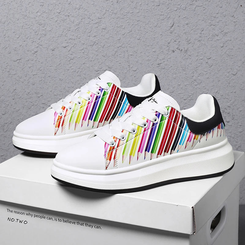 Darius Men Thick Soled Casual Sneakers for Daily Wear