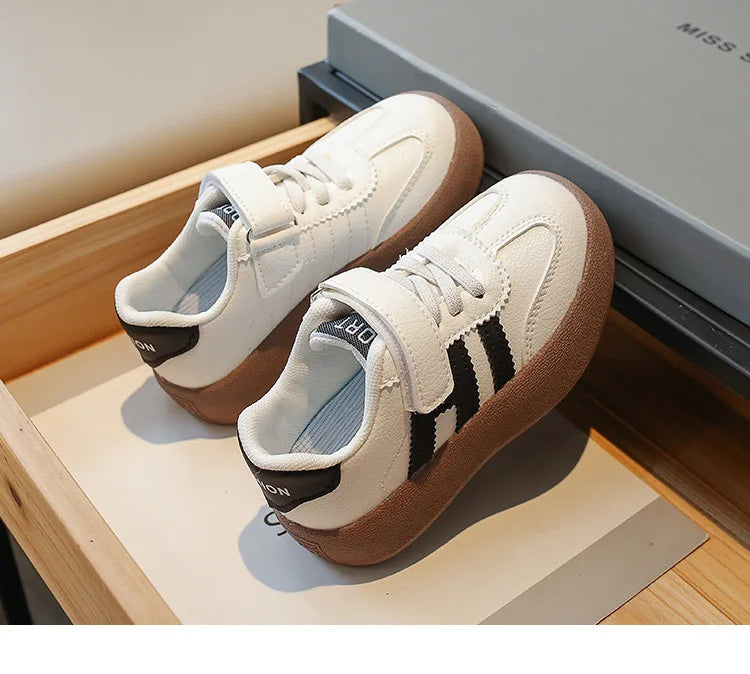 Children's Skate Shoes Girls White Sneakers 2026 Autumn New Fashion Boys Canvas Shoes Kids Sports Shoes Unisex Casual Shoes