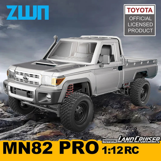 ZWN 1:12 Full Scale RC CAR MN82 Upgraded MN82 PRO Controllable Headlights 2.4G 4WD Off-Road Car