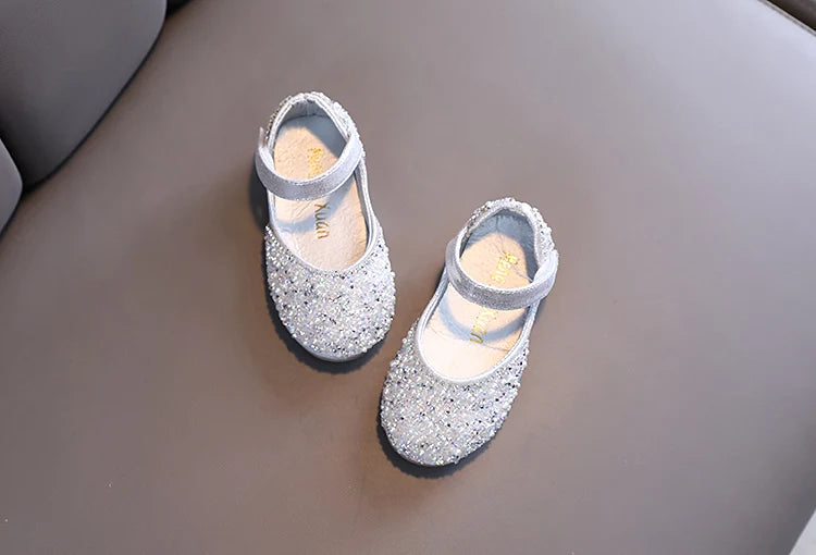 Girl's Princess Shoes Summer Glimmer Round Toe Party Dance Flat Shoe