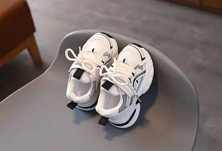 New Kids Sneakers for Girls School Causal Sports Shoes for Boy Spring Autumn Versatile Children Tennis Shoes Mesh Breathable