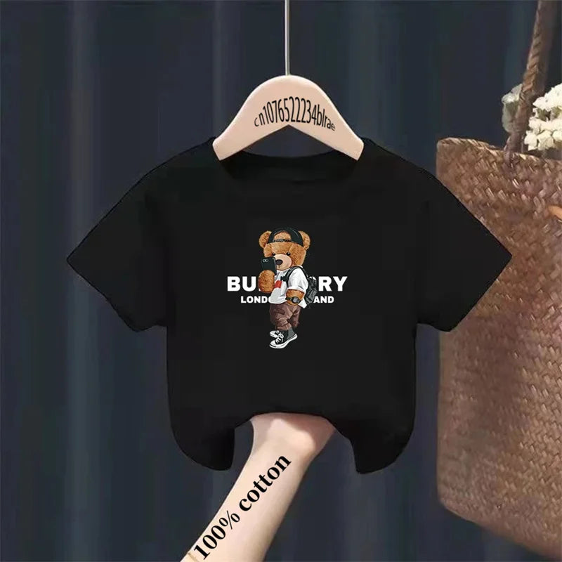 María Bear Print Brand Sleeve Tops Girls - GuGuTon baby store - Baby Fashion - Toddlers Outfits - Babies Outfits - Toddler Clothes - Kids Clothing - Newborn Clothes - Newborn Wear - Kids Wear - Trending Clothes - Trending Outfits - Fall Fashion - Winter Fashion - Girls Clothes - Boys Clothes - Babies Wear - Kids Accessories - KidsWear - Summer Clothes - Summer Fashion - Summer Trend - Falls Sweaters - Tops - Bottom - Jeans - Blouse - Dresses - Newborn Dresses - Toys