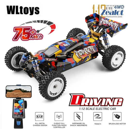 WLtoys 124017 124007 75KM/H  RTR 2.4G Racing RC Car Brushless 4WD Electric High Speed Off-Road
