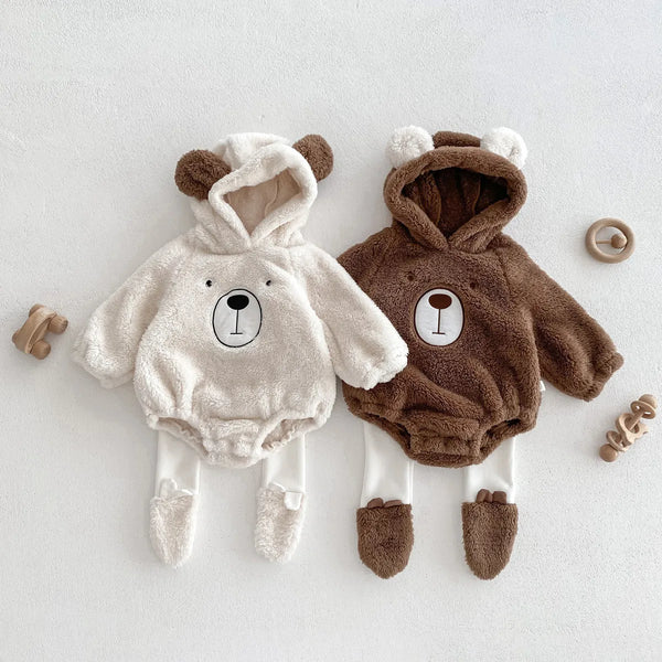Teddy Bear Cozy Hooded Outfit