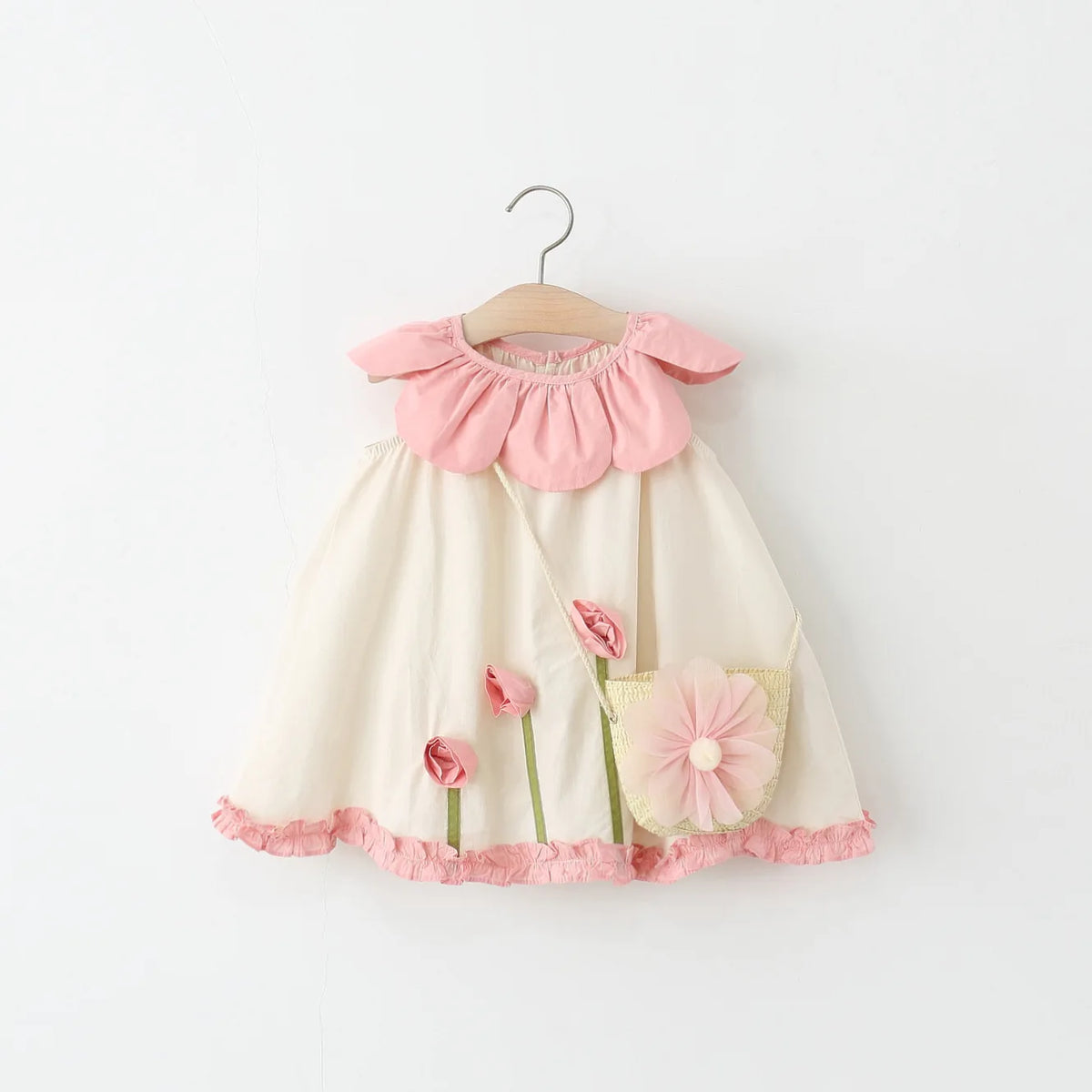 Newborn Baby Girls Dress Casual Sleeveless Floral Dresses for Baby Girl Clothing