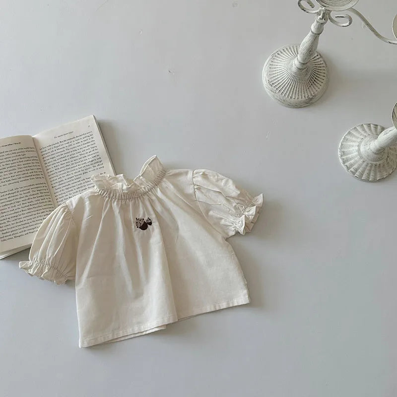 Katia Embroidered Flowers Pullover Sweet Top
