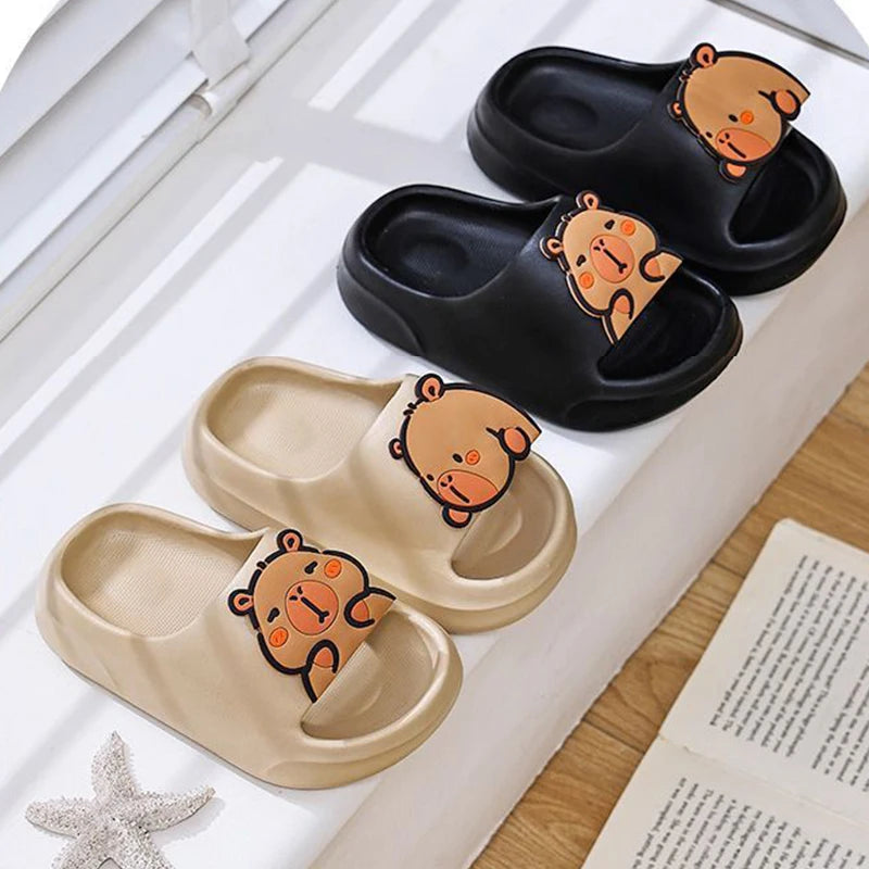 Children Slippers Cute Capybara Home Slippers