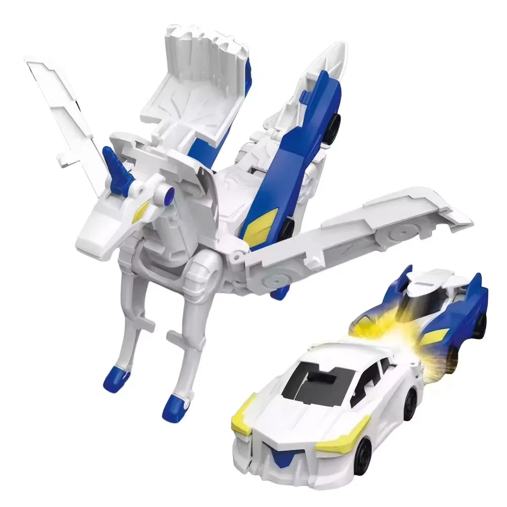 Unicorn Transformer : Magic Transformation Super Combination Car Toy 2 In 1