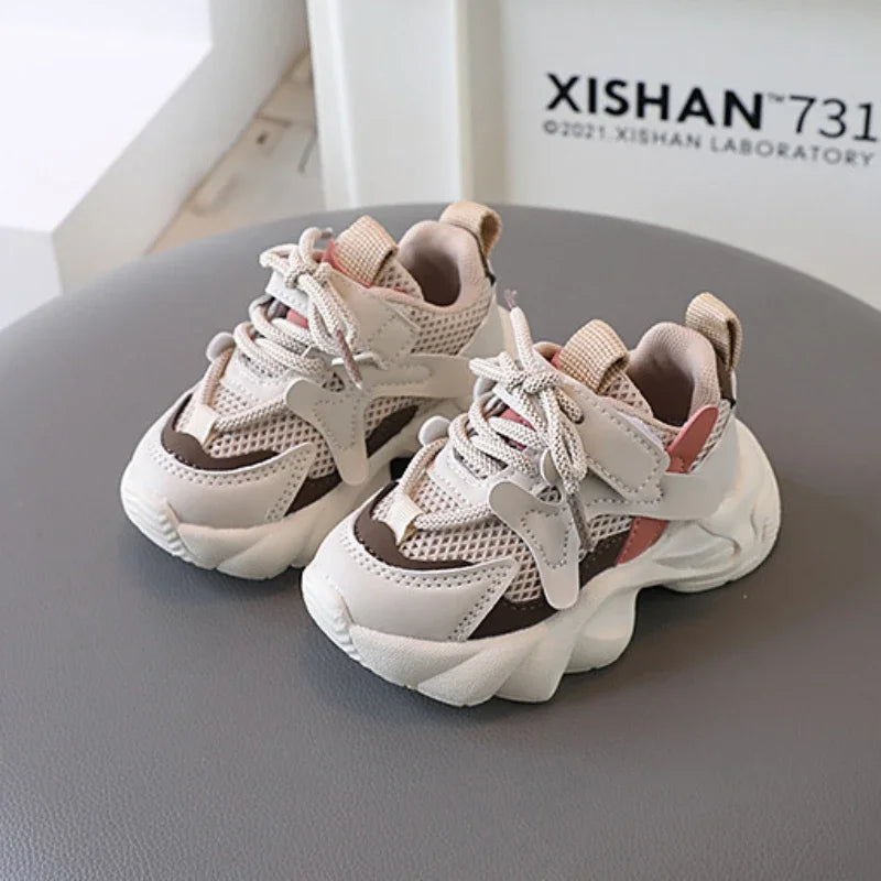 2024 Children's Sneakers Boy Spring Autumn Kids School Basketball Shoes Fashion Girls Causal Walking Shoes Breathable Non-slip
