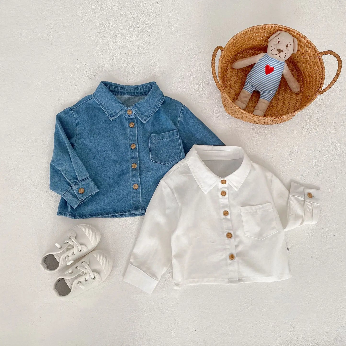 Paola Full Sleeve Denim Fashion Cute Tops