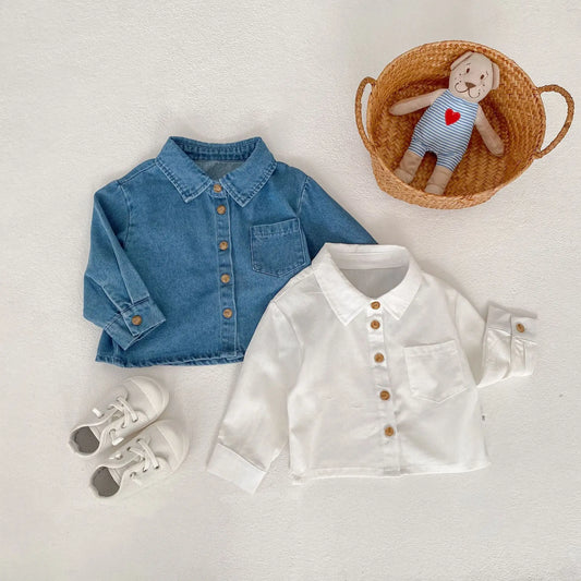 Paola Full Sleeve Denim Fashion Cute Tops