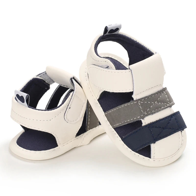 Baby Shoes For Boys and Girls Aged 0-1 In Summer With Perforated Sandals and Non Slip Soft Soles For Learning To Walk