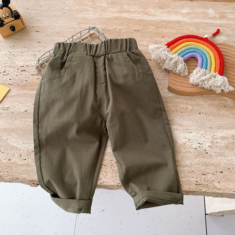 Melly Kids Pants Solid Boys Trousers Sot Casual Kids Clothes