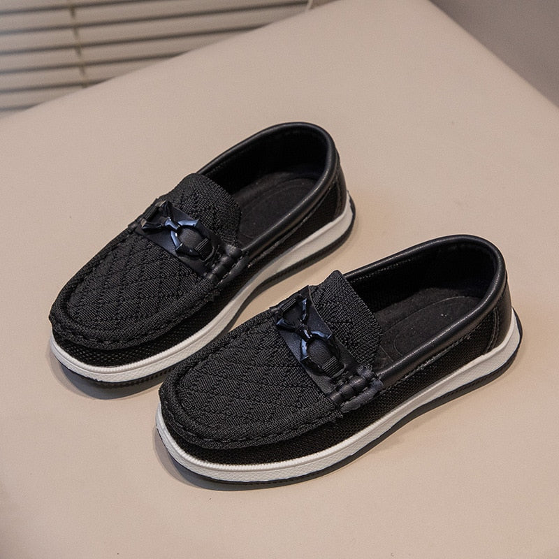 Boys Shoes Slip-on Kids Fashion Solid Color Britain