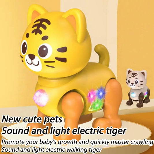 Children Electronic Pets Music Toy Cartoon Electric Vocal Toy Tiger Toys With Sound