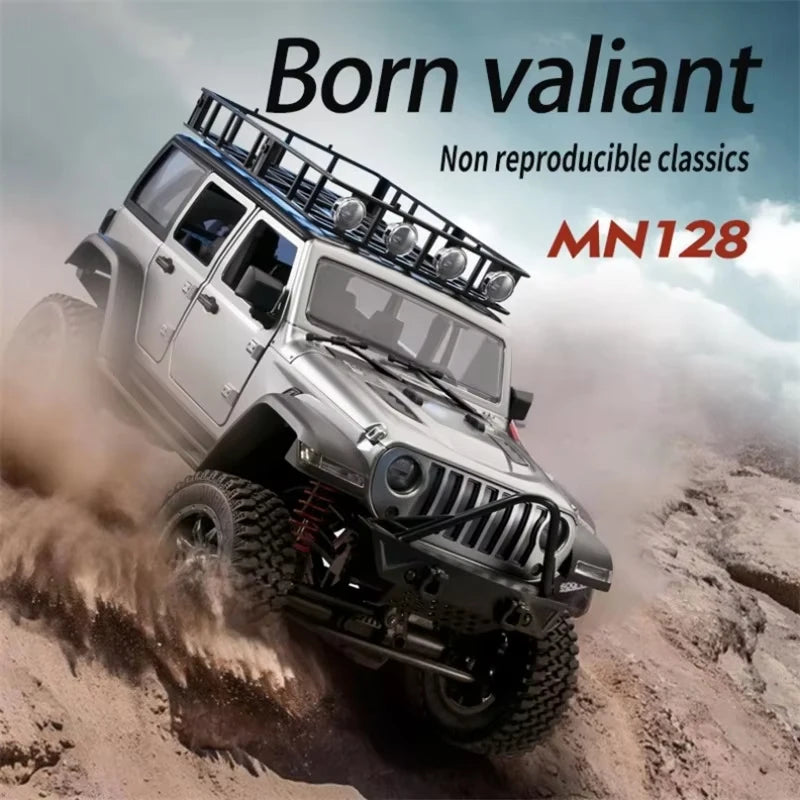 MN128 1/12 RC Car 4WD Jeep Model 2.4G Remote Control LED Light 4X4 Off Road
