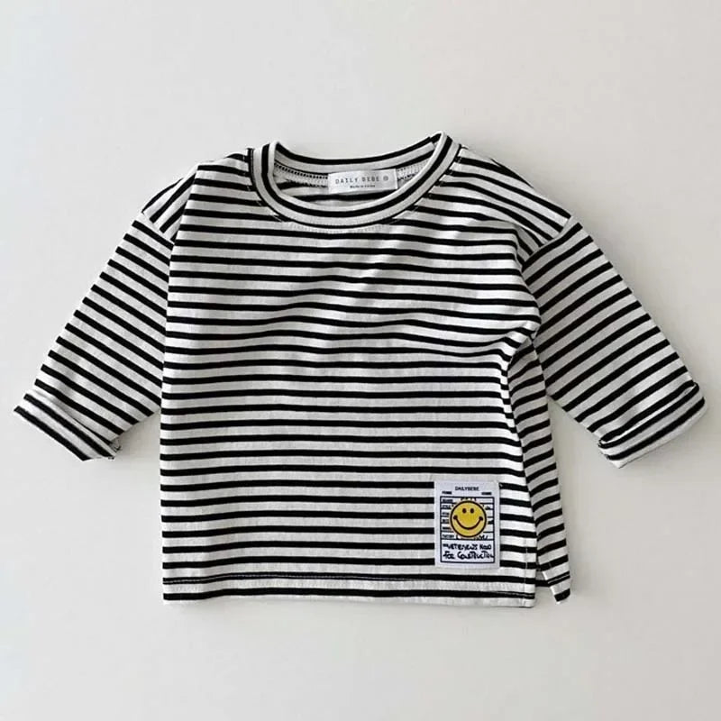 Marcos Simple Smiling Face Casual Tees